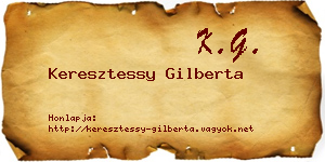 Keresztessy Gilberta névjegykártya